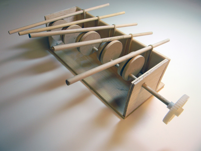 Kinetic Sine Wave Sculpture