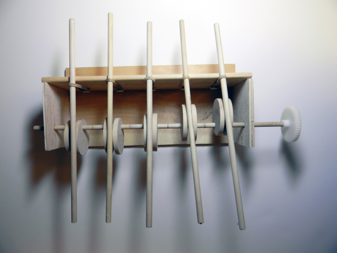 Kinetic Sine Wave Sculpture